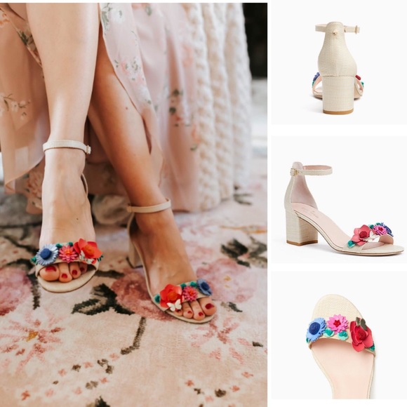 kate spade floral heels
